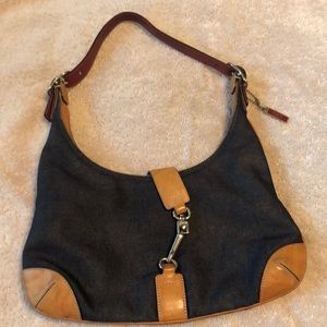 Coach denim shoulder bag